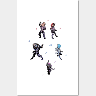 Mass Effect Dance Party Posters and Art